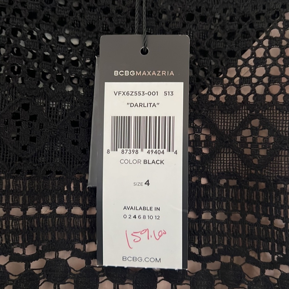 Short Black Lace Cocktail Dress - Picture 4 of 8